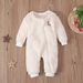 Christmas baby onesie Autumn/Winter cute baby elk plush baby zipper crawl suit Christma_viptrois.com