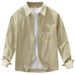 Embroidered Long Sleeved Shirt For Men, Fashionable And Versatile, Artistic And Casual Loose Top_viptrois.com