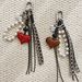 Bag Pendant Heart-shaped Pearl Chain, Keychain, Woven Strap, Woven Rope_viptrois.com