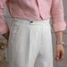 Men's Clothing Spot Summer Linen Italian Casual High Waist Trousers Men's Light Fashion Trousers Trendy_viptrois.com