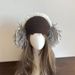 Autumn winter new furry hot girl thick soft sticky warm velvet fringe niche sweet and cool fashionable long scarf_viptrois.com