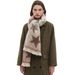 Unisex Circular yarn jacquard five-pointed star scarf with gradient color_viptrois.com