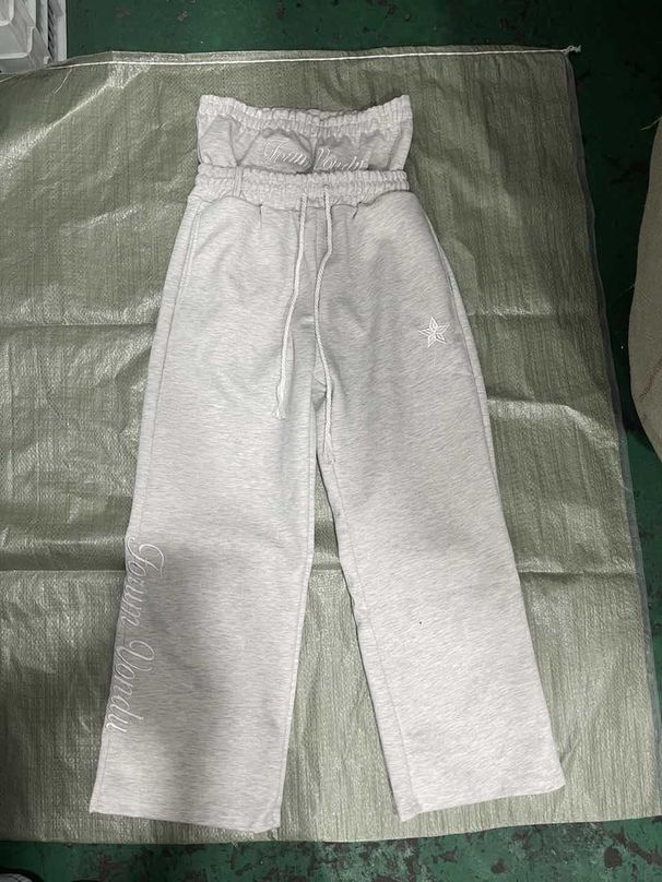 Men's Clothing 25th Spring Unisex Trendy Casual Sports All Match Embroidered Sweatpants Straight Pants_viptrois.com