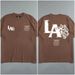 Men's Clothing Angeles Series Printed Short Sleeved Loose Round Neck New T Shirt Casual Trendy Top Men's Tee_viptrois.com