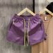 Men's & Women's Quick-Dry Color Block Athletic Shorts - Breathable 3/4 Length Sportswear For Running Training Beach_viptrois.com