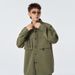 Men's Clothing Water-Resistant Plaid Work Shirt, Oversized Vintage Long Sleeve Shirt With Chest Pocket, Fall & Winter Layering Essential_viptrois.com
