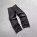 Men's Clothing Retro Flame Stitching Wide Leg Jeans Y2k Hip Hop Punk Raw Edge Embroidery Jeans_viptrois.com