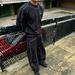 Men's Clothing Couple's Minimalist Stripe Embroidered Hoodie & Joggers Set - Unisex Casual Streetwear_viptrois.com