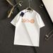 Men's 2025 Spring And Summer New High-Quality Combed Cotton Simple Round Neck Short-Sleeved High-Quality Printed Pattern Trendy Simple Cotton T-Shirt_viptrois.com