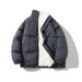 Unisex Stand Collar Fleece-Lined Jacket – Oversized Winter Coat With Multiple Pockets, Warm & Stylish (M-8XL, 5 Colors)_viptrois.com