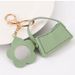 Bag Charms Change Lipstick Bag Creative Mirror Keychain Small Pendant PU Leather Car Bag Pendant Accessories Spot_viptrois.com