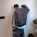 Men's Clothing retro leopard print sports suit jacket trendy brand men's vintage digital print striped jacket sweatpants_viptrois.com