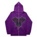 2024 Dark Butterfly Unisex Hoodie Gothic Couple Harajuku Oversized Zipper Sweatshirt_viptrois.com