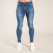 Monochrome Man- Exclusive For Jeans With Holes, European And American Long Men's Slim Fit Pants, Casual Versatile_viptrois.com