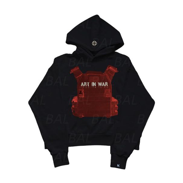 Men's Clothing European And American Autumn And Winter New Printed Hooded Sweatshirt Loose Men And Women's Same Style Street Personality Jacket Trend_viptrois.com