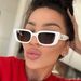 Trendy Square Frame Sunglasses Retro Hip Hop Style UV Protection Party Dance Fashion Shades Disco Sunglasses Retro Square Small Frame_viptrois.com