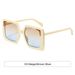 2025 Square Large Frame Sunglasses - Women's European & American Style (UV Protection)_viptrois.com