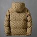 Men's Winter Hooded Letter B Print Cotton Padded Jacket - Loose Fit, Thickened Warm Coat For Teens & Youth_viptrois.com