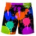 Men's Color Sports 3D Printing Sweat-Absorbent Shorts_viptrois.com