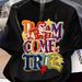 Cross Border 2026 Trendy Men's Summer T Shirt, Colorful Letter + Star Print Design, Casual Short Sleeve._viptrois.com