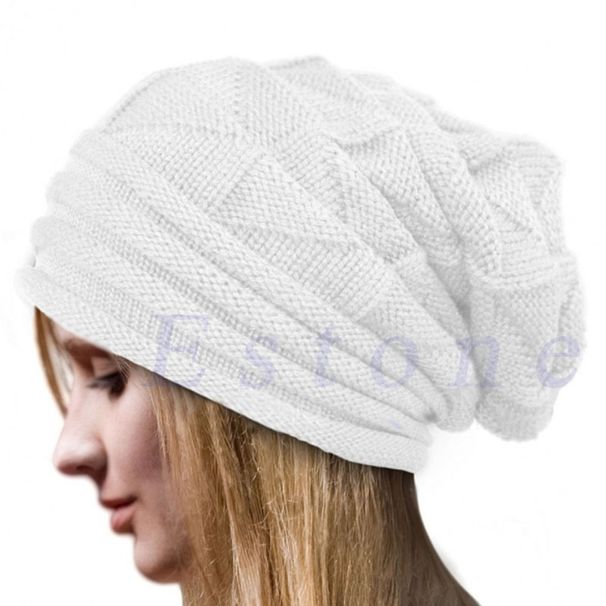 Winter Gestrickte Hut Für Frauen Baggy Slouchy Beanie Hüte Im Freien Warme Kappe Motorhaube Weibliche Schnee Skifahren Warme Woolen Kappen_viptrois.com