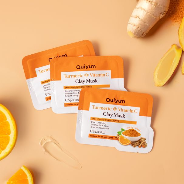 QUIYUM Mask Vitamin C Hydrating Moisturizing Cleansing Foreign Trade Sheet 5g Factory Spot_viptrois.com