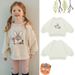 Spot Autumn New Products Ps Children's Korean Version Shirts For Small And Medium Children Cartoon Cute Bunny Print Pullover Sweatshirt_viptrois.com