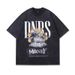 Men's Clothing High Street Fashion Short Sleeved T Shirt Retro Band Direct Spray Printing Washed Heavy Cotton Vintage T Shirt_viptrois.com