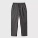 Men's Wrinkle Free Black Cropped Trousers Mid Waist Style Anti Wrinkle Straight Leg Slim Fit Casual Pants_viptrois.com