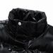 Men's Clothing Unisex Shiny Puffer Vest For Winter - Lightweight Warm Quilted Sleeveless Jacket With Stand Collar, Casual Outerwear For Men & Women_viptrois.com