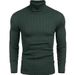 Men's Spring And Autumn New Casual Slim High Collar Pullover Sweater Top Twist Pattern_viptrois.com