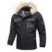 Men's Hooded Windbreaker Jacket, Casual Long Sleeve Printed Coat For Spring & Autumn, Breathable Outdoor Wear With Multiple Pockets_viptrois.com