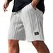 Men’s Summer Logo Jacquard Athletic Shorts – Breathable & Loose-Fit Quick-Dry Workout Shorts With Contrast Trim – Lightweight_viptrois.com