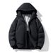 Men's Winter Down Jacket With Hood - Windproof, Warm & Thickened - 650 Fill Power White Duck Down - Oversized Fit For Daily Commute_viptrois.com