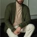 Long Knit Cardigan Jacket – Slim-Fit Polyester Blend With Notched Lapel & Pockets (S-XXXL, 3 Colors)_viptrois.com