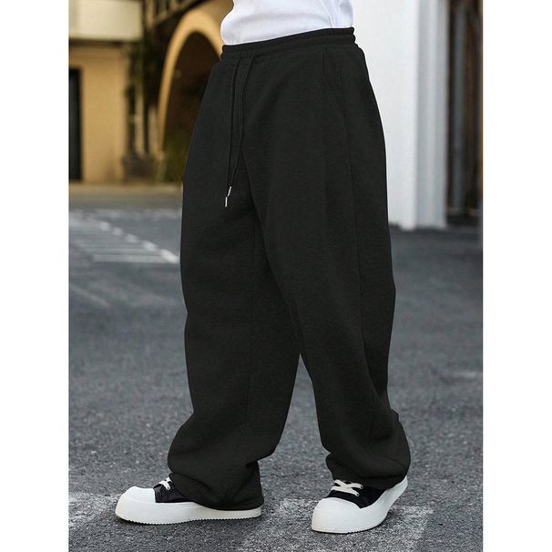 Cross-Border Foreign Trade Independent Station American Style Scimitar Casual Men's Straight-Leg Sports Sweatpants_viptrois.com