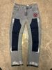 Men's Clothing European And American Style Men's Y2K Patchwork Painted Print Fashion Straight Leg Jeans_viptrois.com