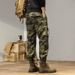 Men's Camouflage Cargo Pants Summer Trendy Loose Fit Jogger Mid Waist Long Casual Pants With Functional Pockets High Street Style_viptrois.com