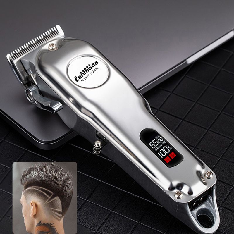 All Metal Hair Trimmer hine Beard Clipper Electric Shaver for Men High Power Professional Cutter For Hairdresser Barber_viptrois.com