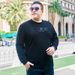 Large Size Men's Clothing Autumn And Winter New Simple Sweater Men's Round Neck Plus Fat Plus Size Sports Sweater Men's Bottoming Shirt_viptrois.com