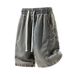 Men's Lyocell Denim Shorts | Elastic Waist Breathable Casual Summer Shorts With Pockets, Lightweight Straight Leg Cargo Shorts_viptrois.com