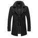 Loom Loom Golden Han European And American Style Autumn Winter Middle-aged Double Collar Cross-border Dropshipping Wool Coat Men's_viptrois.com