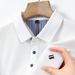 Men's Plus Size Short Sleeve Polo Shirt Business Casual Faux Cotton Embroidered Flag Design Summer Top_viptrois.com