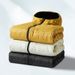 Unisex Lightweight Reversible Hooded Down Jacket For Outdoor Sports | Warm & Comfortable Winter Coat | Black/Tan, Mustard/Navy, Ivory/Black_viptrois.com