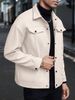 Men's Wool-Blend Peacoat With Utility Pockets – Military-Inspired Workwear Jacket For Urban Exploration (Adjustable Storm Cuffs & Hidden Hood)_viptrois.com