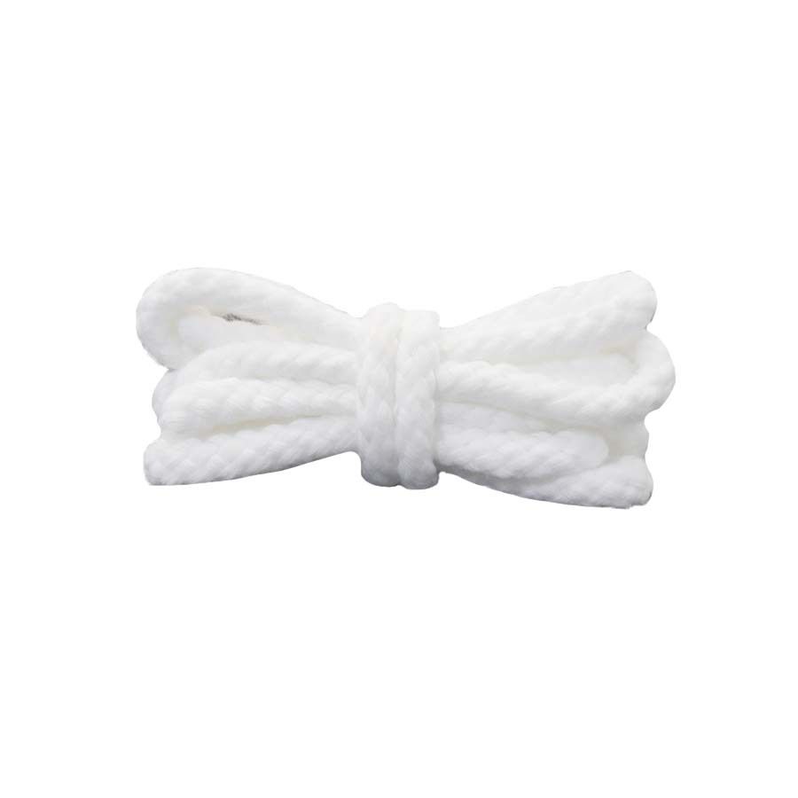 Shoelaces Fashion Round Solid Black Solid Bold Classic Polyester Cotton 7mm Mountaineering Sports Shoes With Rope_viptrois.com