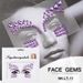 Body Art Face Tattoo Stickers Crystal Diamond Stickers Eyebrow Stickers Masquerade Facial Face Stickers Diamond Rhinestone Decoration_viptrois.com