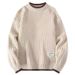 Pure Round Neck For Men, Autumn And Win, Lazy Style, Hand-Knitted Base Shirt, Youth Trendy Two-Piece Inner Layer_viptrois.com