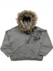 Men’s Hip Hop Hooded Cardigan – Retro Print Sweatshirt With Fluffy Hat (Black/Gray/White, S-XXXL)_viptrois.com