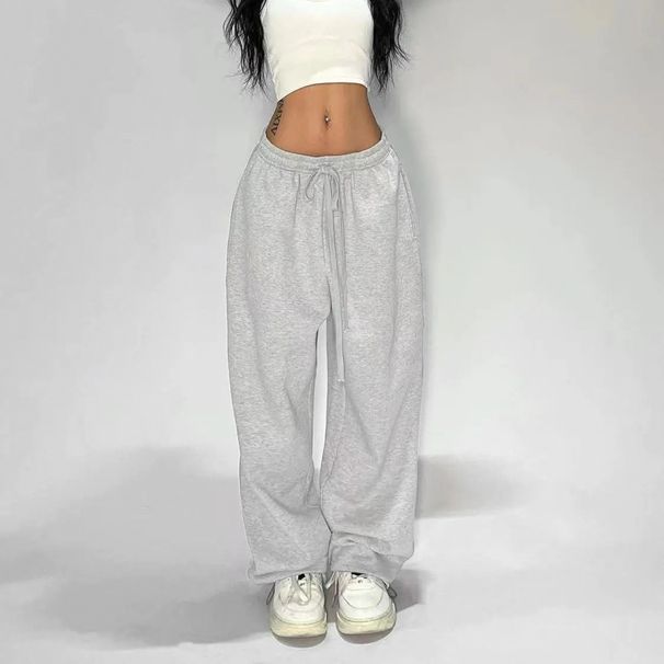 Men's Clothing Women's Sports Pants Casual Pants Cotton Knitted Pants Spring Autumn Winter Solid Color Loose American Hot Girl Street Dance_viptrois.com